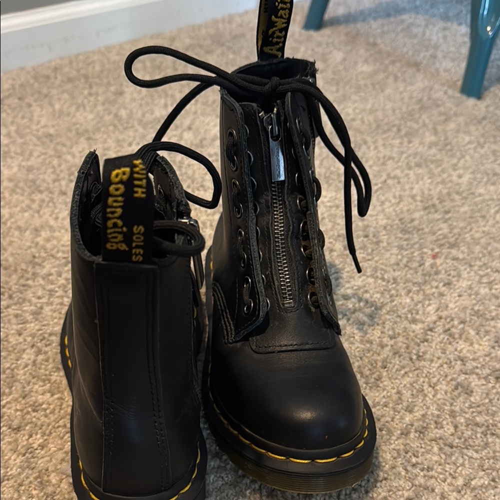 Dr. Martens Black Kids Boots